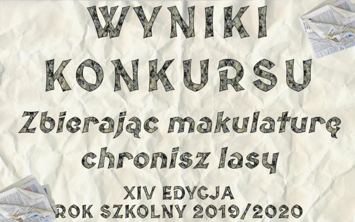 Grafika&#x20;informująca&#x20;o&#x20;wynikach&#x20;konkursu&#x20;na&#x20;zbiórkę&#x20;makulatury