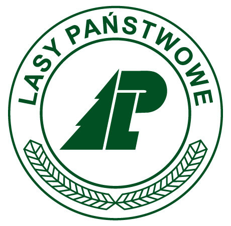 Fotografia przedstawia logo, znak firmowy Państwowego Gospodarstwa Leśnego Lasy Państwowe